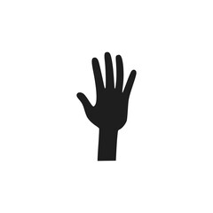 Obraz premium high five hand logo vector illustration template design