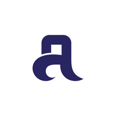 letter a alpha simple geometric logo vector