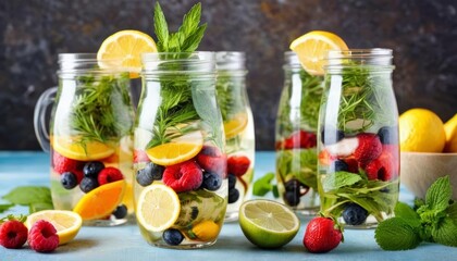  Fresh fruit infused water a healthy and refreshing choice