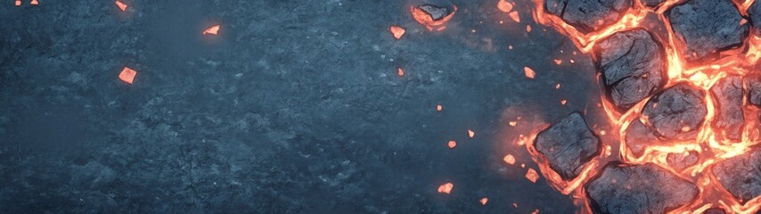 Fototapeta premium Glowing Embers and Charcoal Textures, a cozy backdrop evoking warmth and intimacy, ideal for winter nights or fireplace settings, featuring seamless patterns for design inspiration.