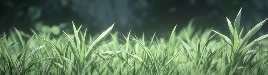 Fototapeta premium Lush Green Grass Textures, seamless textures of vibrant grass fields in various shades of green, perfect for crafting serene outdoor scenes with a minimalist aesthetic and ample negative space