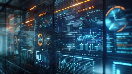 Digital Data Visualization Wall