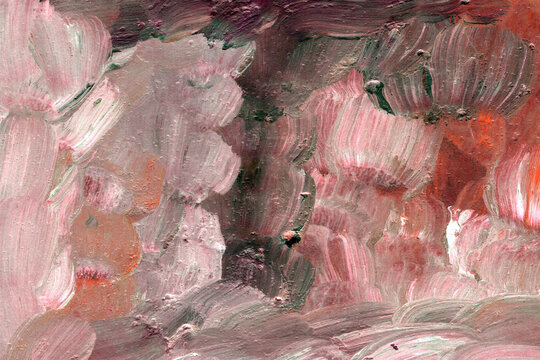 Picturesque Umbra beige acrylic painting texture. Hand painted background