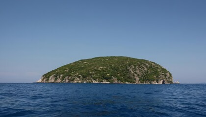 Fototapeta premium Island Paradise Amidst the Blue