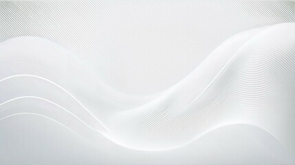 Gray and white abstract background with flowing particles. Digital future technology concept. Abstract white paper wave modern background and abstract white wave curve lines