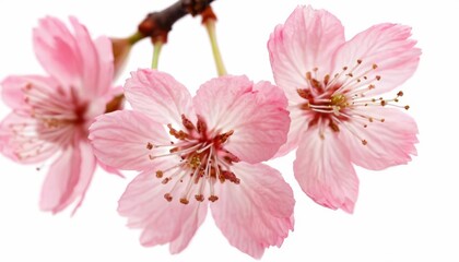 Fototapeta premium Blooming beauty A cluster of delicate pink cherry blossoms