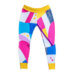 Colorful patterned leggings for active wear, showcasing vibrant design and modern style