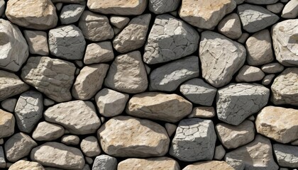 Fototapeta premium Stone wall texture with natural cracks and crevices