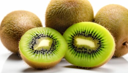 Obraz premium Freshly sliced kiwi fruit ready to enjoy