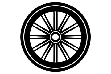Wheel silhouette, Simple Gear wheel collection, Cogwheel, Gear icon. Vector illustration


