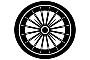 Wheel silhouette, Simple Gear wheel collection, Cogwheel, Gear icon. Vector illustration


