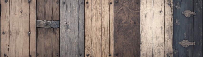 Fototapeta premium Rustic Dark Brown Wooden Floorboards, seamless textures in warm tones, perfect for traditional interiors, creating a cozy and inviting atmosphere with ample free space.