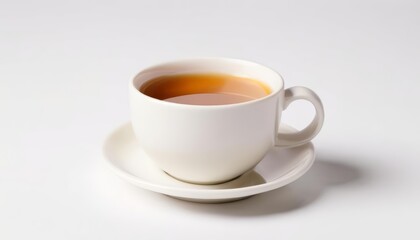 Fototapeta premium A moment of tranquility with a warm cup of tea