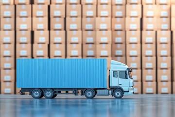 Logistics expense analysis for transportation operations, financial breakdown, 3D illustration