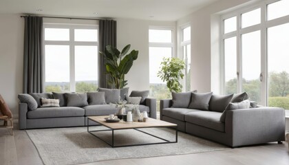  Modern elegance in a sunlit living room