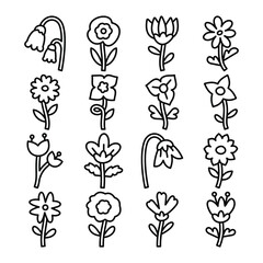 plant and flower icon vector