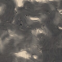 Abstract line pattern design with swirling contours