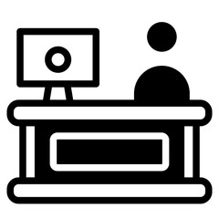 Naklejka premium Cash Register Icon. Register Machine and Retail Checkout Counter Symbol.