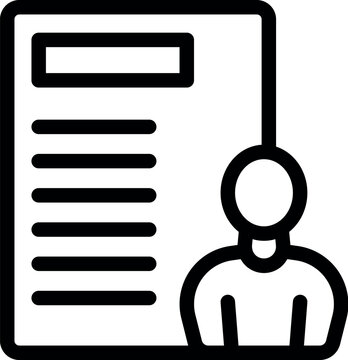 recommend clip art: Recruiter is checking a candidate resume before a job interview