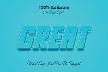 Great editable text effect template