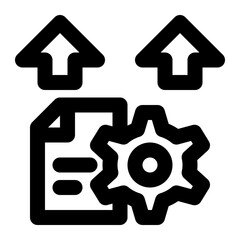 data load, loading, uploading, data, data engineering, data processing, etl, data migration outline icon