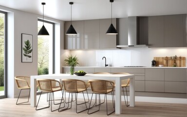 Model interior design of living room (3D Render)