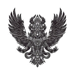 Fototapeta premium Detailed Illustration of a Mythical Garuda.