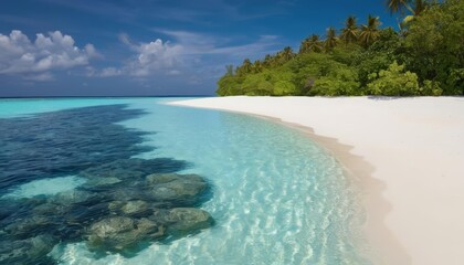 Obraz premium Tranquil Paradise Where the Sky Meets the Sea