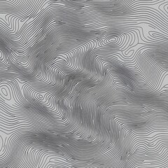 Abstract wavy line pattern in monochrome tones