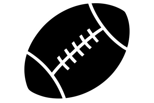 recommend clip art: American football ball icon, Football silhouette, American football ball svg, Sports ball vector illustration
                    
                    