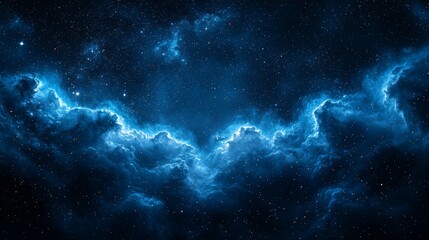 Fototapeta premium background with stars blue light