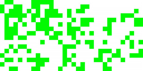 pixel green on white background
