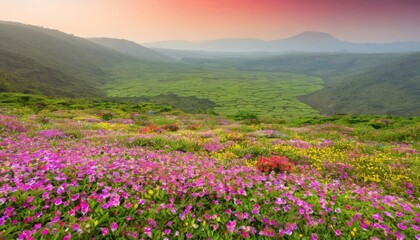 Fototapeta premium Blooming beauty in the hills