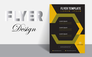 Annual report or business flyer template design or Minimal Poster Brochure Flyer design Layout