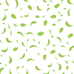Hand drawn Lettuce pattern background vector design, flat illustration.