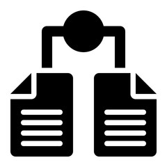 data integration, integrated, integrating, combine, data, relational data, data infrastructure solid or glyph icon