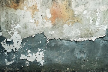 Obraz premium Textured peeling wall with faded colors and patterns