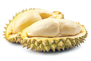 durian fruit opened delicious but aromatic seed