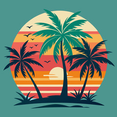 Summer t-shirt design bundle, summer beach vacation t-shirts, summer surfing t-shirt vector design