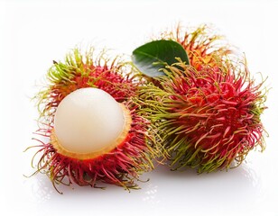 Rambutan with Flesh Exposed