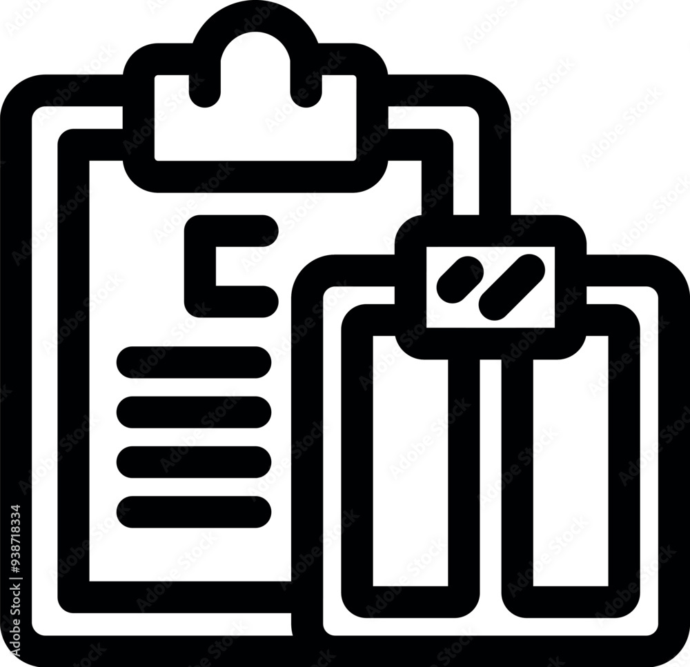 Poster icon depicting a security system connecting to a server with a clipboard showing a data log for acce