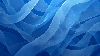 Obraz premium Abstract Blue Background with Flowing, Glimmering Lines