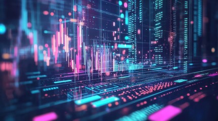 Obraz premium Analytics Finance and Business concept. Big data analytics and business intelligence BI