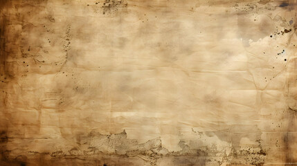 Aged Paper Texture: Wrinkled, Stained, and Grunge Background
