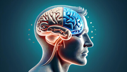 Obraz premium Human brain model