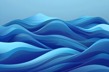 Abstract Blue Waves