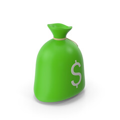 3d money bag. Banking and finance business banner. Vector illustration 3d render