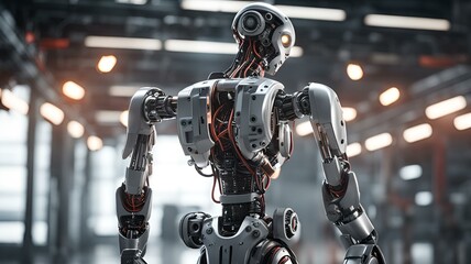 Fototapeta premium future artificial intelligence robots