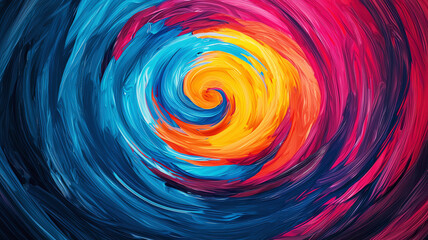 An abstract tornado of fund logos swirling around a  Buy  button, representing the turbulence of volatile investments
