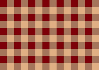 赤とピンクの秋色チェック柄の背景素材